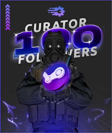 100x Steam Curator Followers