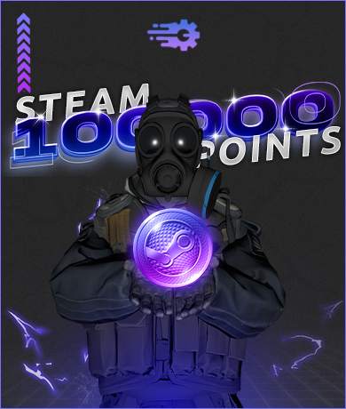100000x Steam Points