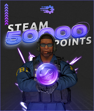 50000x Steam Points