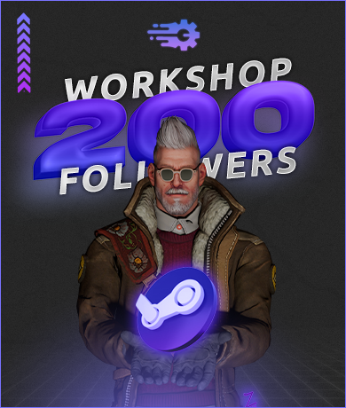200x Steam Workshop Followers