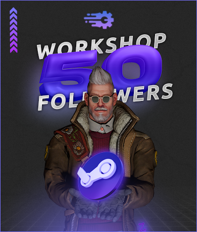 50x Steam Workshop Followers